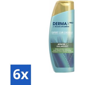 Head & Shoulders - DermaX Pro - Anti-Roos Shampoo - Kalmeert - 470 ml - Voordeelverpakking - 6 stuks