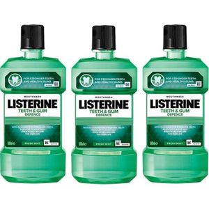 Listerine Mondwater Teeth + Gum Defence - Voordeelverpakking 3 x 500 ml