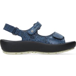 Wolky Sandalen Brasilia denim blauw leer
