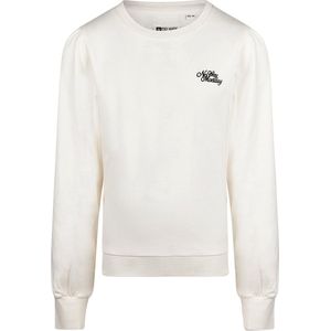 No Way Monday - Meisjes sweater - Offwhite - Maat 116