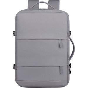 Reistas 40x30x20 - Reisrugzak - Grijze Rugzak 25 liter - Handbagage - vak voor 15,6 inch (39,6 cm) laptop - cabinemaat - USB-oplaadaansluiting