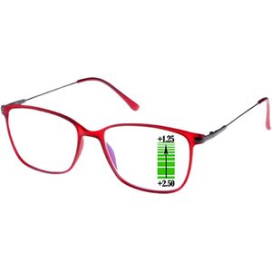 Leesbril Ofar Office Multifocaal CF0002C-Rood -+1.50