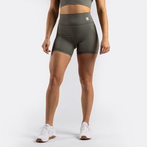 ZEUZ Korte Sport Legging Dames High Waist - Sportkleding & Sportlegging Squat Proof voor Fitness & Crossfit - Hardloopbroek, Yoga Broek - 70% Nylon & 30% Elastaan - Groen - Maat XS