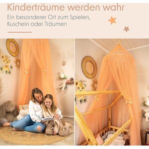 Bedhemel Meisjes - Reusachtige Baldakijn van Tule voor kleine Prinsessen in unieke kwaliteit - Perfect voor Babybed, Kinderbed, Huisbed of Knuffelhoek - inclusief Geschenkdoos