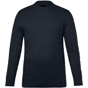 Boston Park - Heren - Boston Park trui kabelsteek tot 84/86 - Navy blauw - Maat 68+