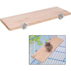 Hamster Platform rechthoek natuurlijke houten stand platform huisdier pedaal Raad kooi kauwen speelgoed kleine dieren habitat decor Voor muis Chinchilla Chipmunk rat