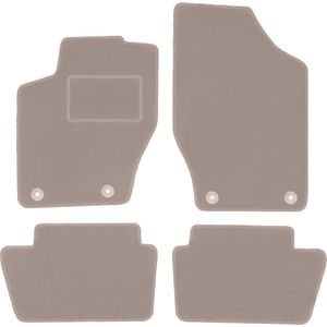 Beige veloursmatten voor: Peugeot 308 I hatchback, stationwagen, SW (2007-2013)
