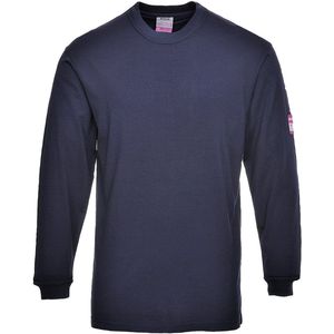 Portwest - FR11NARL - Antistatisch Shirt - Marineblauw - Vuurbestendig, Lange Mouwen