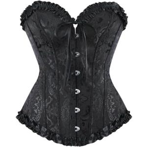 Dames Corset Bustier met Veters en Gespen
