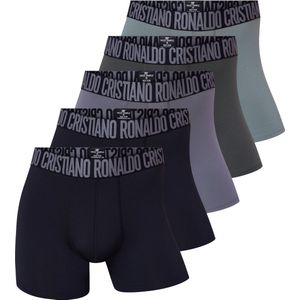 CR7 - Heren Boxershorts - Zwart/Groen/Grijs - Microfiber - 5-Pack