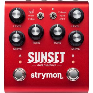 Strymon Sunset - Dual overdrive - Rood