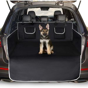Universele Kofferbakbescherming voor Honden, Kofferbakhoes Kofferbakbeschermingsmat Hondendeken met Laaddrempelbescherming en Zijbescherming, Waterdicht & Antislip