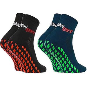 Neon Anti-slip Sports Ankle Socks voor Man en Vrouw
