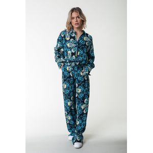 Colourful Rebel Melody Digital Flower Straight Pants - S