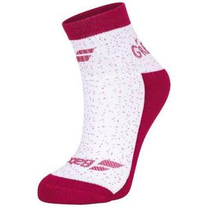 Babolat graphic sportsokken women | Every day Is a Great day  | wit rood | 39-42