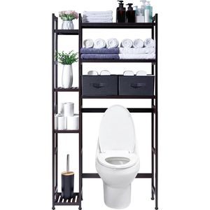Sens Design WC meubel - Opbergrek - WC kast bamboe – Bruin