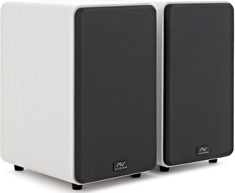 AVCOM Actief boekenplankluidspeakerpaar, wit