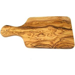 Borrelplank Hout - Tapasplank - Olijfhout - Serveerplank Hout - Kaasplank - 27 cm