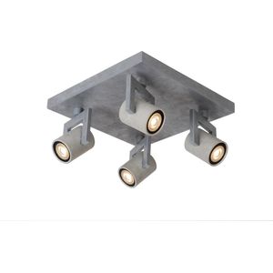 Lucide CONNI-LED - Plafondspot - Ø 6 cm - LED Dimb. - GU10 - 4x5W 3000K - Grijs