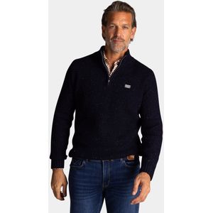NZA - Wollen Half Zip Knitwear - Blauw