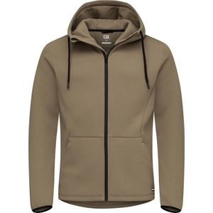 Cutter & Buck Pemberton Hood FZ Heren 358418 - Khaki - M