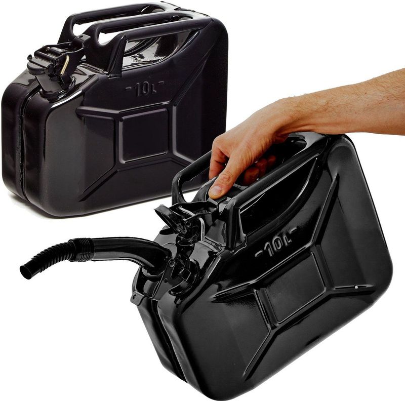BW - Brandstof Jerrycan - Zwart - 2x 10 liter - TÜV-getest en UN-goedgekeurd