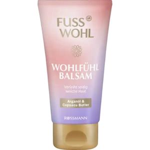 Fusswohl Feel-good Balsem Voetcrème | 1x 75 ml - Met arganolie, glycerine en cupuacu-boter