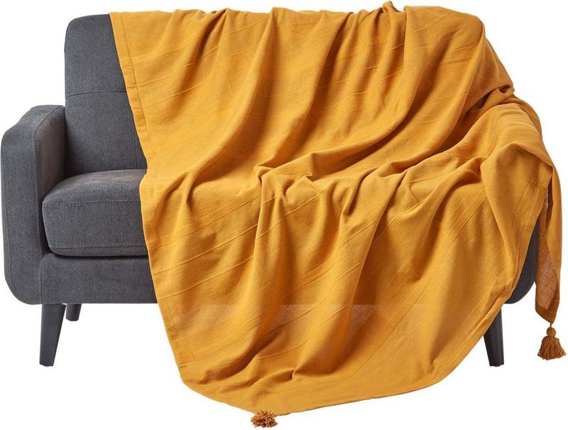 Deken - Grijs - Katoen - 150x200 cm