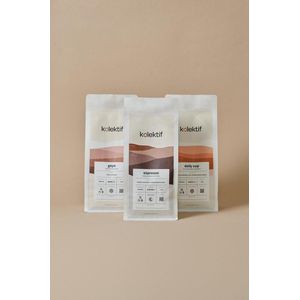 Koffiebonen bundel 3 x 1.000 gram - Vers Gebrand - Proefpakket | The Kolektif