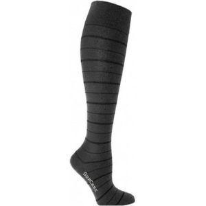 Supcare compressiekousen maat XL (46-48) – stylish black – trendy compressie sokken – steunkousen – ademend – gezwollen, vermoeide en pijnlijke benen & voeten – spataderen - dagelijks gebruik – vliegreizen – zwangerschap – dames en heren