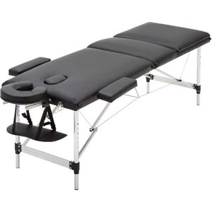 Massagetafel - Aluminium - Verstelbaar & Inklapbaar - Behandeltafel - Luxe