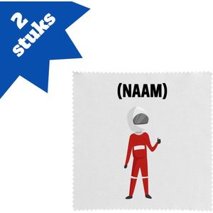 Akyol - formule 1 met eigen naam brillendoekjes - Auto rijden - auto liefhebbers - autosport - 17,8 bij 17,8 cm - 2 stuks