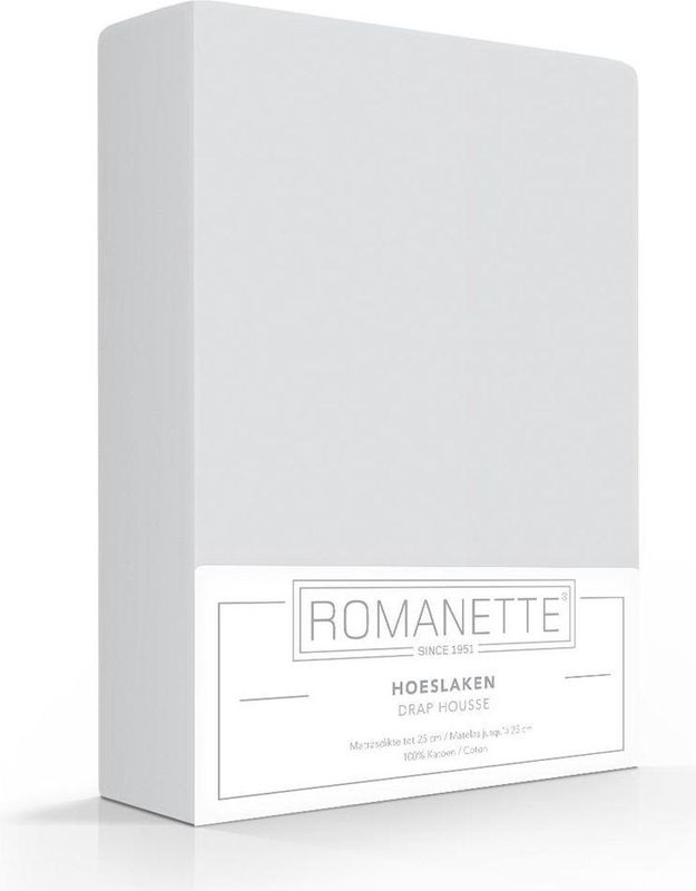 Hoeslakens - Grijs - Katoen - 1 Stuk