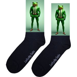 Opkikker afbeelding sokken - verjaardag cadeau - moederdag - vaderdag - opkikker cadeautje - kerst cadeau sokken - valentijnsdag - socks waar je happy van wordt - vrolijke sokken - leuke sokken voor heren en dames - grappige sokken - leuk cadeau - m