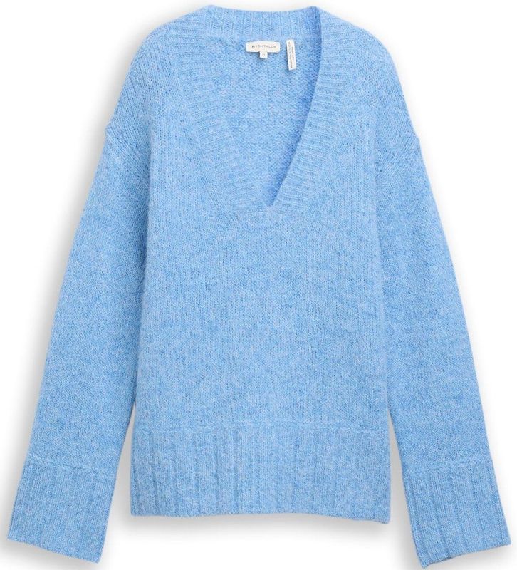 Tom Tailor Oversized gebreide trui met wol