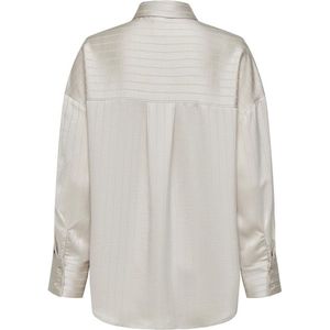 Only Onlartha Jeon Ls Satin Shirt Puice Stone | Beige | Maat: M