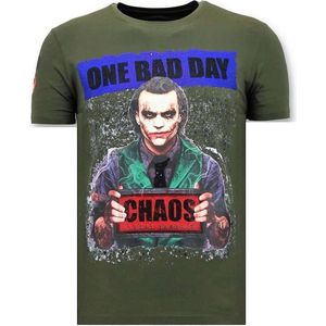 Heren T-shirt Exclusief - The Joker Man - Groen