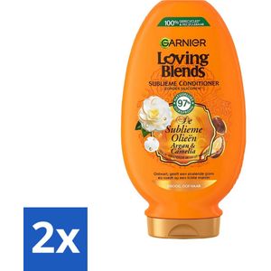 Garnier Loving Blends Argan- en Cameliaolie Conditioner 250 ml - Voordeelverpakking - 2 stuks