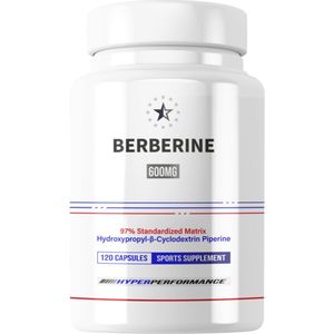 Berberine (HCL) 97% met HydroPerine™ - 120 V-Capsules (600mg) - Apex®