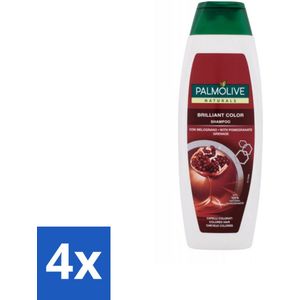 Palmolive Naturals - Shampoo - Brilliant Color - Voor Gekleurd Haar - 350 ml - Voordeelverpakking - 4 stuks