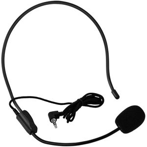 Headband Headphones with Microphone, Mini Portable Microphone 3.5mm MIC for Voice Amplifier Speaker, for Conference / Stage / Education / Guide / Tourism, etc.