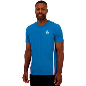 Le Coq Sportif - Bat Sp N°3 - T-shirt - Blauw - Korte Mouwen
