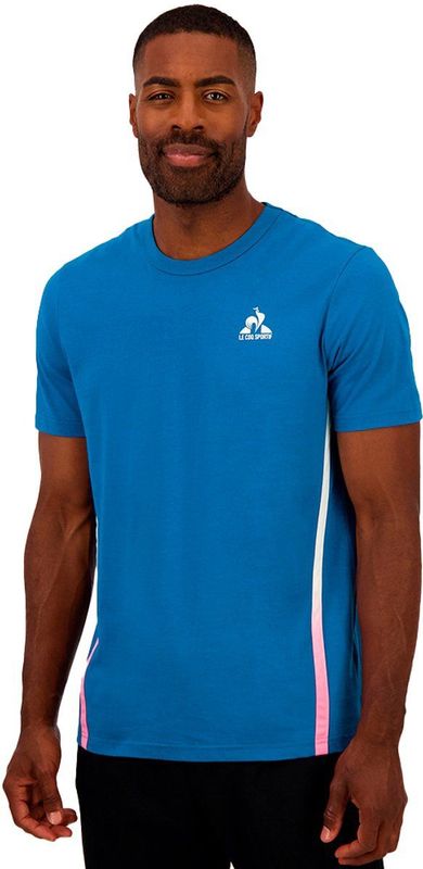 Le Coq Sportif - Bat Sp N°3 - T-shirt - Blauw - Korte Mouwen
