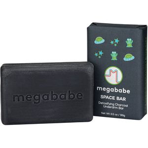 Megababe Space Bar – Detox Charcoal Onderarmzeep – 99g – Ontgiftende Houtskoolzeep voor Frisse en Schone Oksels