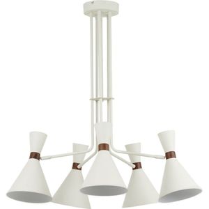 vtwonen Hanglamp Hoodies - Crème - Ø86,5cm - 6L - Modern - Hanglampen Eetkamer, Slaapkamer, Woonkamer