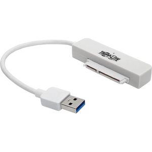 Tripp-Lite U338-06N-SATA-W USB 3.0 SuperSpeed to SATA III Adapter Cable with UASP, 2.5 in. SATA Hard Drives, White TrippLite