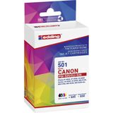 Edding - EDD-501 - Inktcartridges - 2x Zwart, Cyaan, Magenta, Geel - 20ml