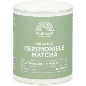 Mattisson Biologische ceremoniele matcha poeder 35 Gram