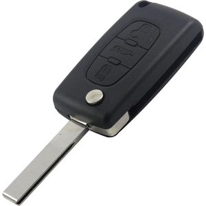 Peugeot Sleutel Behuizing 3 knops - autosleutel voor 207 307 407 208 2008 5008