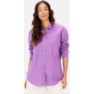 camel active - Blouse - Paars - Katoen